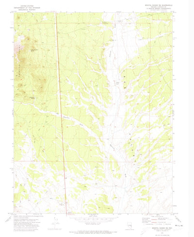 United States Geological Survey Bristol Range NE, NV (1971, 24000-Scale) digital map