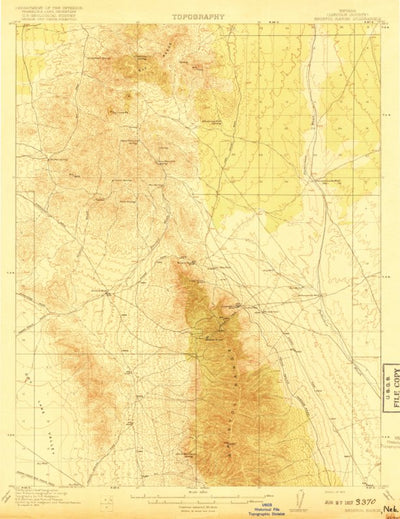 United States Geological Survey Bristol Range, NV (1917, 62500-Scale) digital map