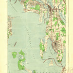 United States Geological Survey Bristol, RI-MA (1943, 31680-Scale) digital map