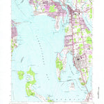 United States Geological Survey Bristol, RI-MA (1955, 24000-Scale) digital map