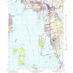 United States Geological Survey Bristol, RI-MA (1955, 25000-Scale) digital map