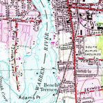 United States Geological Survey Bristol, RI-MA (1955, 25000-Scale) digital map