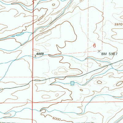United States Geological Survey Bristol Ridge, WY (1990, 24000-Scale) digital map