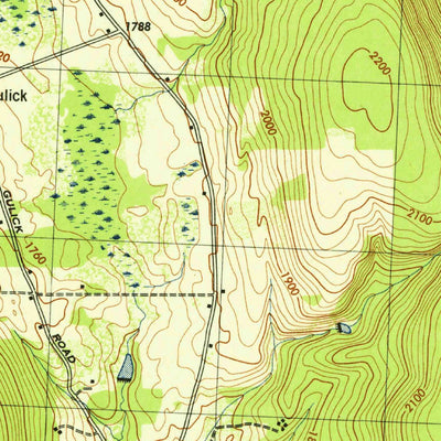 United States Geological Survey Bristol Springs, NY (1942, 31680-Scale) digital map