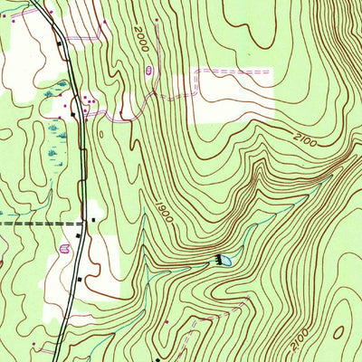 United States Geological Survey Bristol Springs, NY (1943, 24000-Scale) digital map
