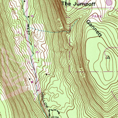 United States Geological Survey Bristol Springs, NY (1943, 24000-Scale) digital map
