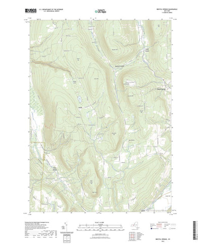 United States Geological Survey Bristol Springs, NY (2023, 24000-Scale) digital map