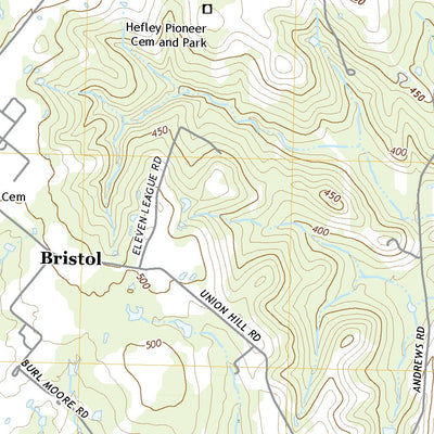 United States Geological Survey Bristol, TX (2022, 24000-Scale) digital map