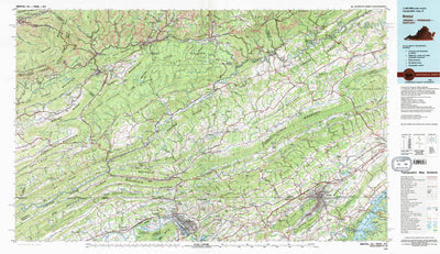 United States Geological Survey Bristol, VA-TN-KY (1981, 100000-Scale) digital map
