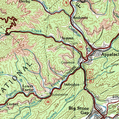 United States Geological Survey Bristol, VA-TN-KY (1981, 100000-Scale) digital map