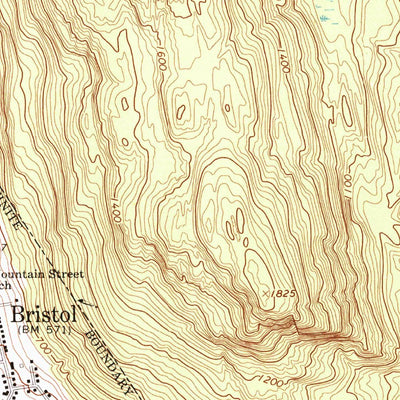 United States Geological Survey Bristol, VT (1963, 24000-Scale) digital map