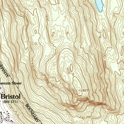 United States Geological Survey Bristol, VT (1997, 24000-Scale) digital map