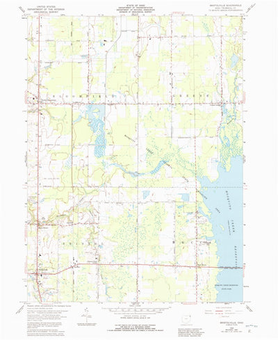 United States Geological Survey Bristolville, OH (1960, 24000-Scale) digital map