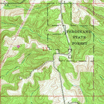 United States Geological Survey Bristow, IN (1957, 24000-Scale) digital map