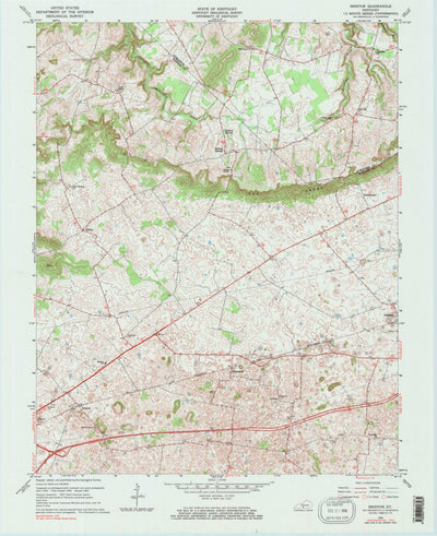 United States Geological Survey Bristow, KY (1965, 24000-Scale) digital map