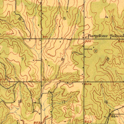 Bristow, OK (1916, 62500-Scale) Map by United States Geological Survey ...