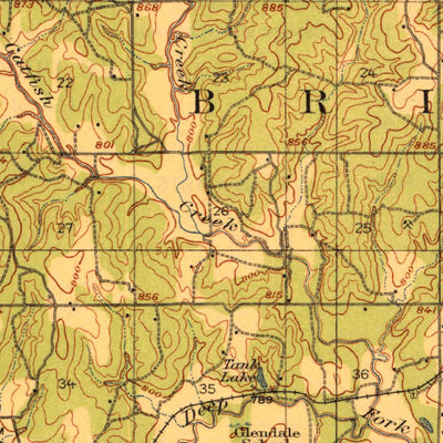 Bristow, OK (1916, 62500-Scale) Map by United States Geological Survey ...