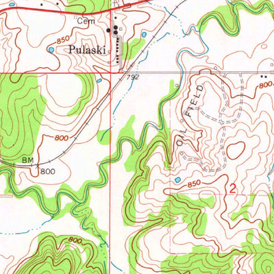 United States Geological Survey Bristow, OK (1973, 24000-Scale) digital map