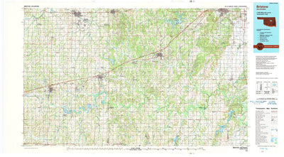 United States Geological Survey Bristow, OK (1990, 100000-Scale) digital map