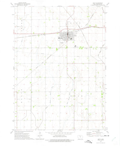 United States Geological Survey Britt, IA (1972, 24000-Scale) digital map