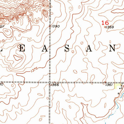 United States Geological Survey Britton East, SD (1953, 24000-Scale) digital map