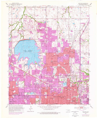 United States Geological Survey Britton, OK (1951, 24000-Scale) digital map