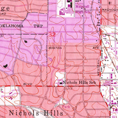 United States Geological Survey Britton, OK (1951, 24000-Scale) digital map