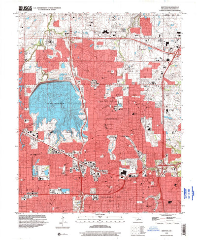 United States Geological Survey Britton, OK (1995, 24000-Scale) digital map
