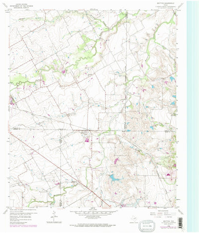United States Geological Survey Britton, TX (1959, 24000-Scale) digital map
