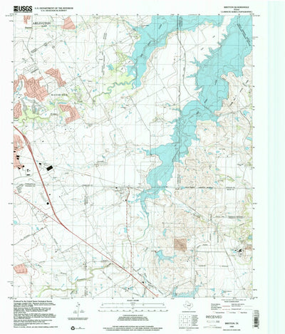 United States Geological Survey Britton, TX (1995, 24000-Scale) digital map