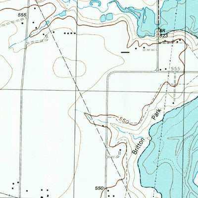 United States Geological Survey Britton, TX (1995, 24000-Scale) digital map