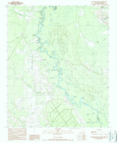 United States Geological Survey Brittons Neck, SC (1990, 24000-Scale) digital map