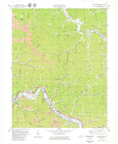 United States Geological Survey Broad Bottom, KY (1979, 24000-Scale) digital map