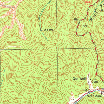United States Geological Survey Broad Bottom, KY (1979, 24000-Scale) digital map