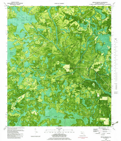 United States Geological Survey Broad Branch, FL (1982, 24000-Scale) digital map