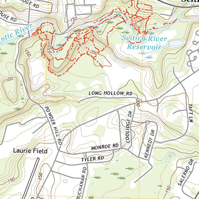 United States Geological Survey Broad Brook, CT (2021, 24000-Scale) digital map