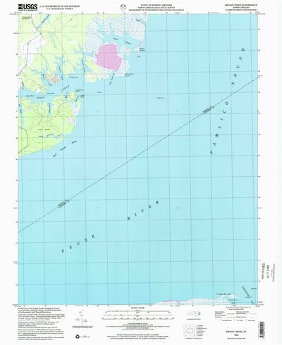 United States Geological Survey Broad Creek, NC (2002, 24000-Scale) digital map