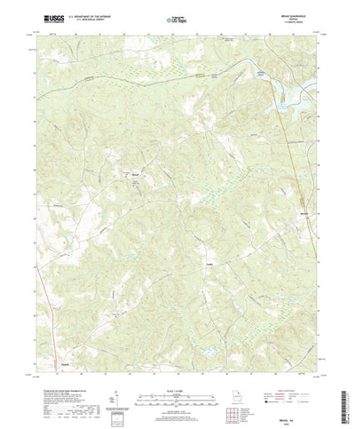 United States Geological Survey Broad, GA (2020, 24000-Scale) digital map