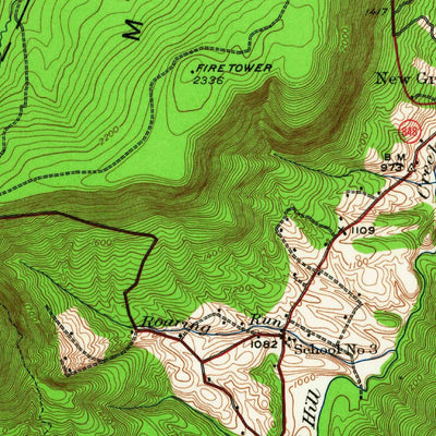 United States Geological Survey Broad Top, PA (1930, 62500-Scale) digital map