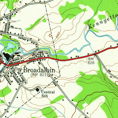 United States Geological Survey Broadalbin, NY (1945, 24000-Scale) digital map