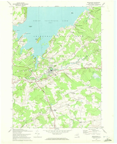 United States Geological Survey Broadalbin, NY (1970, 24000-Scale) digital map