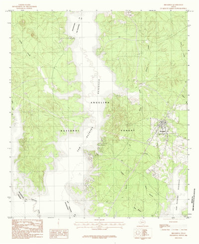 United States Geological Survey Broaddus, TX (1984, 24000-Scale) digital map