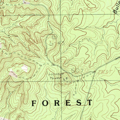 United States Geological Survey Broaddus, TX (1984, 24000-Scale) digital map