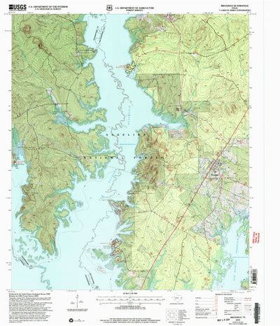 United States Geological Survey Broaddus, TX (2003, 24000-Scale) digital map