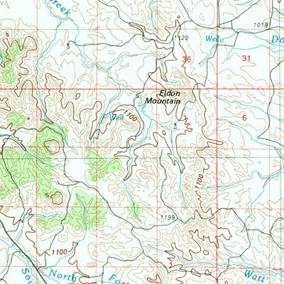 United States Geological Survey Broadus, MT-WY (1980, 100000-Scale) digital map