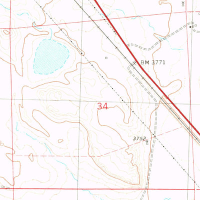 United States Geological Survey Broadview East, MT (1979, 24000-Scale) digital map