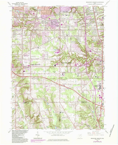 United States Geological Survey Broadview Heights, OH (1963, 24000-Scale) digital map