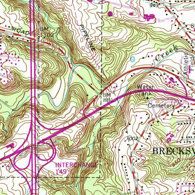 United States Geological Survey Broadview Heights, OH (1963, 24000-Scale) digital map