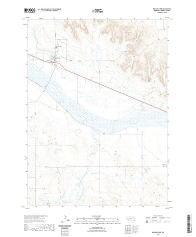 United States Geological Survey Broadwater, NE (2021, 24000-Scale) digital map
