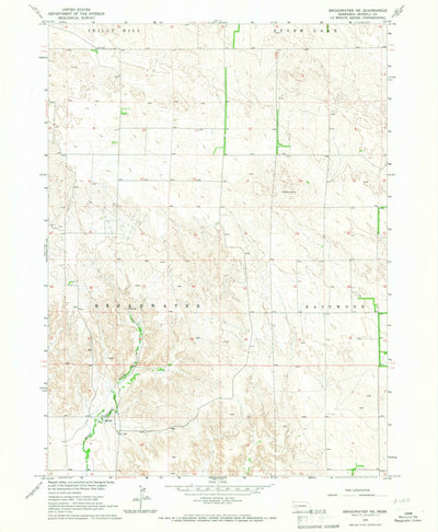 United States Geological Survey Broadwater NE, NE (1965, 24000-Scale) digital map